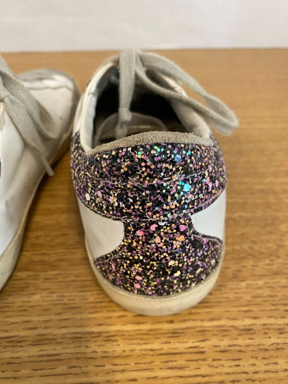 Golden Goose Super Star Sneakers with Glitter Heel - Picture 8 of 12